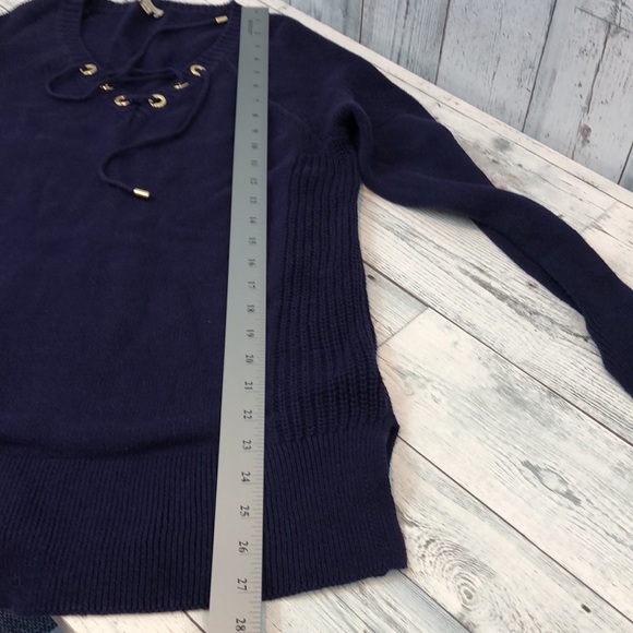 Cremieux Grommet Tie Slit Cuffs Sweater Small - Picture 8 of 11